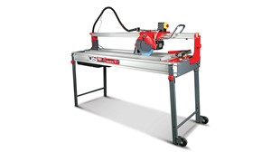 Its powerful 3 HP motor makes the DS-250-N Laser&amp;Level range by RUBI ideal for cutting and miter cuts of all types of ceramic tiles and especially porcelain tiles. Of course, the DS-250-N are also an ideal solution for cutting natural stones such as marble, granite, slate, etc. The DS-250-N Laser&amp;Level has a motor assembly, mounted on sliding bearings, of maximum precision and cutting quality, which helps obtain perfect cuts. The aluminum structure of the DS-250-N by RUBI is lighter and offers high resistance to normal working conditions in construction. The DS-250-N works with 10 in. diameter blades (included). The system of retractable legs offers extra protection during transport and storage of the tile saw. And its built-in wheels facilitate handling and movement over short distances at the same site.
