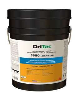 DriTac 5900 MegaBond is a premium grade resilient flooring adhesive that has been specially formulated to help minimize vinyl plank shrinkage. It is a high moisture resistant adhesive that provides maximum bond strength for a wide array of flooring types. DriTac 5900 offers the highest caliber tack and peel strength in the industry.

MegaBond is easy to spread and clean up with very low odor. This adhesive helps contribute to LEED credits and has been independently tested and certified by the Carpet and Rug Institute’s (CRI) Green Label Plus Program for Indoor Air Quality (IAQ)!