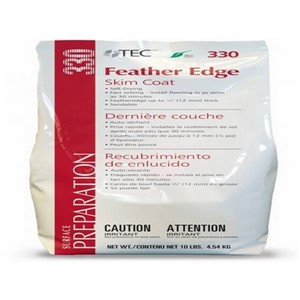 TECFeather Edge Skim Coat is a high quality, cement-based compound designed to skim coat, smooth and level irregularities from featheredge up to 1/2&quot; (12 mm). Rapidly Set to install most floor coverings in as little as 15-20 minutes, with exceptional performance. TECFeather Edge has superior bond strength. For most applications, the use of a primer is not required. Excellent for use over most substrates and provides a suitable surface for even the most demanding floor coverings, such as VCT, sheet vinyl etc.