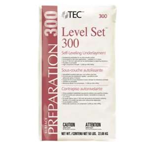Level Set 300 Self-Leveling Underlayment is a calcium aluminate-based, fiber-reinforced, self-leveling underlayment that provides a flat, extremely smooth and durable surface for finished flooring installation. It can accept tile and stone applications in as little as 4 hours, is pourable and pumpable and can be applied up to 2&quot; (50 mm) neat in single applications and can be featheredged to adjoining elevations. For interior use only.