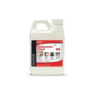 TEC Multipurpose primer improves adhesion and bond strength of TEC levelers to the subfloor.  Also allows direct ceramic tile installation on many difficult-to-bond-to substrates such as metal. For peel and stick tile installation, primer can be used on dry, porous concrete, gypsum cement underlayments and plywood. May also be used to promote bond over cold-rolled steel substrates.