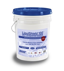 Liquishield100™ is a patented water-based copolymer product designed to treat interior moisture vapor emission (up to 100%RH) and protect against Alkalinity (up to 14pH) prior to installation  of moisture or alkaline sensitive floor coverings.