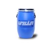 The UZIN 16 gal mixing drum has a 2 bag capacity and is made of heaby duty HDPE (High Density Polyethylene) plastic.