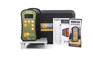 The Orion 930 Dual Depth Pinless Wood Moisture Meter Kit features the Orion 930, carrying the Wagner tradition of superior accuracy forward with the added versatility of dual depth measurement in wood or other materials. The 930 takes moisture readings in your wood from the surface down to .25&quot; (6.4mm) in depth in the shallow mode or from the surface down to .75&quot;(19mm) in the deep scan mode. A flexible rubber boot makes the 930 durable enough to withstand your toughest jobs.
