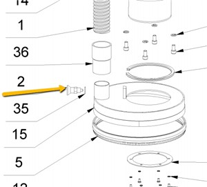 Replacement part for Wolff Neo 230 Grinding Machine