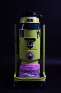 High-performance HEPA Vac 2 industrial vacuum cleaner with Longopac&#174; system for total containment of concrete dust. With lift function for lowering for easier transport.