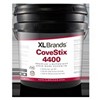 CoveStix 4400 is lighter and easier to handle and spread than conventional heavy cove base adhesives. A 4 gallon pail of CoveStix 4400 weighs approximately 28 lbs compared to other cove base adhesives that can weigh over 40lbs. CoveStix 4400 is recommended for installing difficult to bond vinyl (PVC), rubber and specialty cove base on clean, dry interior walls. CoveStix 4400 has the high grab and wet strength to keep corners tight and to hold cove base firmly to the wall until it dries.