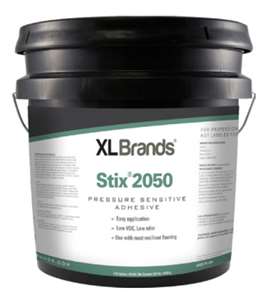 Stix 2050 is a solvent-free adhesive with aggressive tack designed for the installation of non-vinyl backed modular carpet tile, luxury vinyl tile (LVT), vinyl plank and sheet flooring, VCT and fiberglass reinforced vinyl sheet. Stix 2050 Approved for bond only on concrete substrates with up to 99% RH for flooring installed on or above grade and pH of 12.0 or less. Note: For sheet vinyl, RH is limited to 90%. Stix 2050 is non-staining and contains MicroSept™ Antimicrobial System Protection for enhanced resistance to mold and mildew. When used with carpet tiles, this adhesive is formulated for releasing and re-bonding while permanently retaining its tack, allowing individual tiles to be lifted out easily and replaced without substantial loss of adhesive properties.