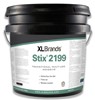Stix 2199 is a solvent-free transitional adhesive that installs like a PSA. Approved over bare concrete substrates with up to 99% RH for flooring installed on or above grade (per current ASTM F2170), and pH of 12.0 or less. Limitations Note: For Vinyl PVC modular carpet tile, RH is limited to 95%, per current ASTM F2170 and pH of 10.0 or less. For sheet vinyl, RH is limited to 90%, per current ASTM F2170.