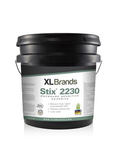 Stix 2230 is a non-flammable water-based adhesive with aggressive tack designed for the installation of vinyl-backed modular carpet tile, luxury vinyl tile (LVT), vinyl plank and sheet flooring. Stix 2230 is non-staining and contains MicroSept™ Antimicrobial System Protection.